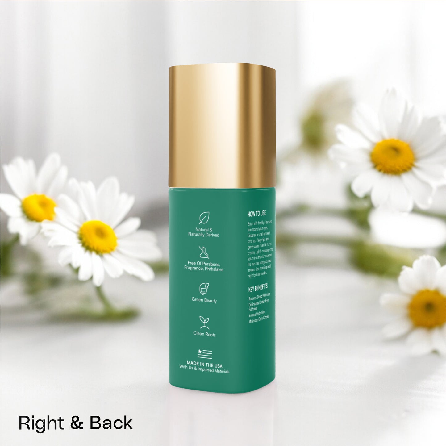 Brighten+Firm Eye Serum: Intensive Renewal Gold Cap